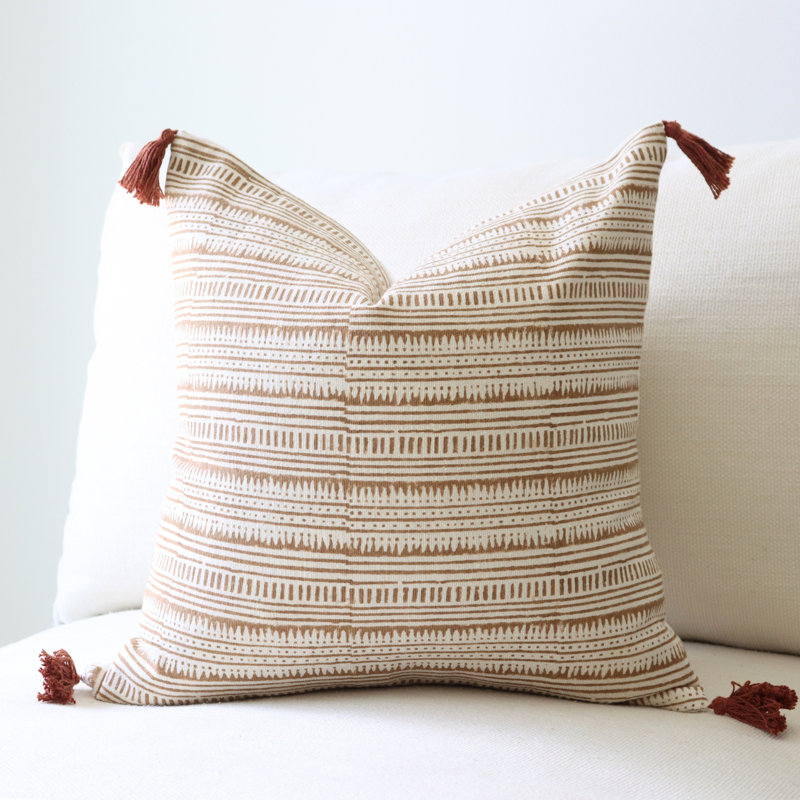 Cotton Pillow Cover, 18" H x 18" W