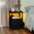 Bedside Table With Charging Station With USB Ports And Sockets With PU Finish-259827160