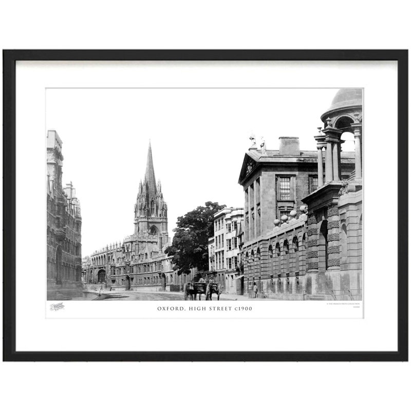 Oxford, High Street C1900 by Francis Frith - Single Picture Frame Print, 28cm H x 36cm W x 2.3cm D