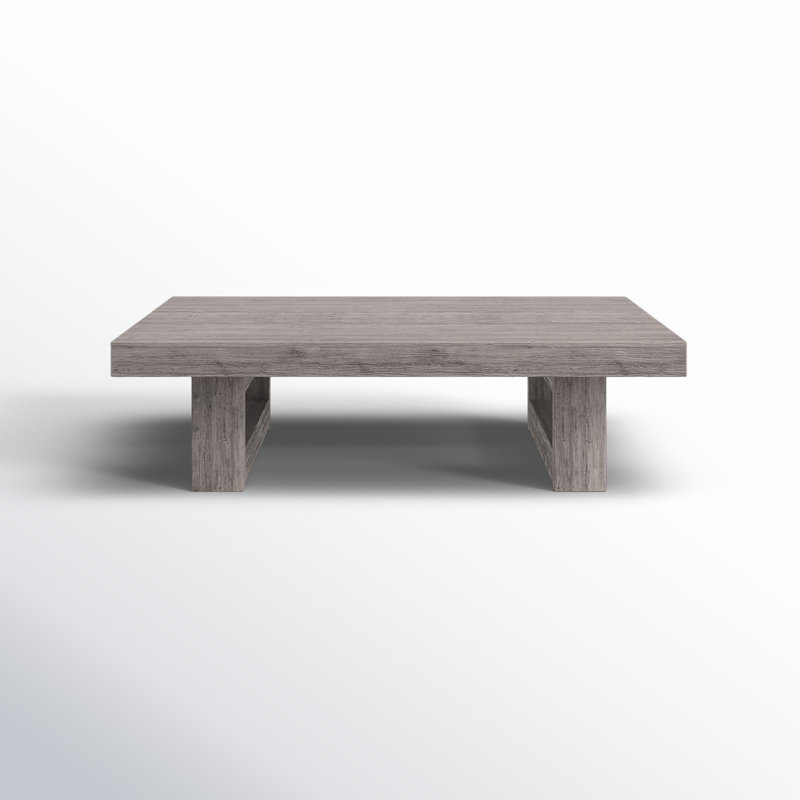 Cecy Rectangular Eucalyptus Outdoor Coffee Table
