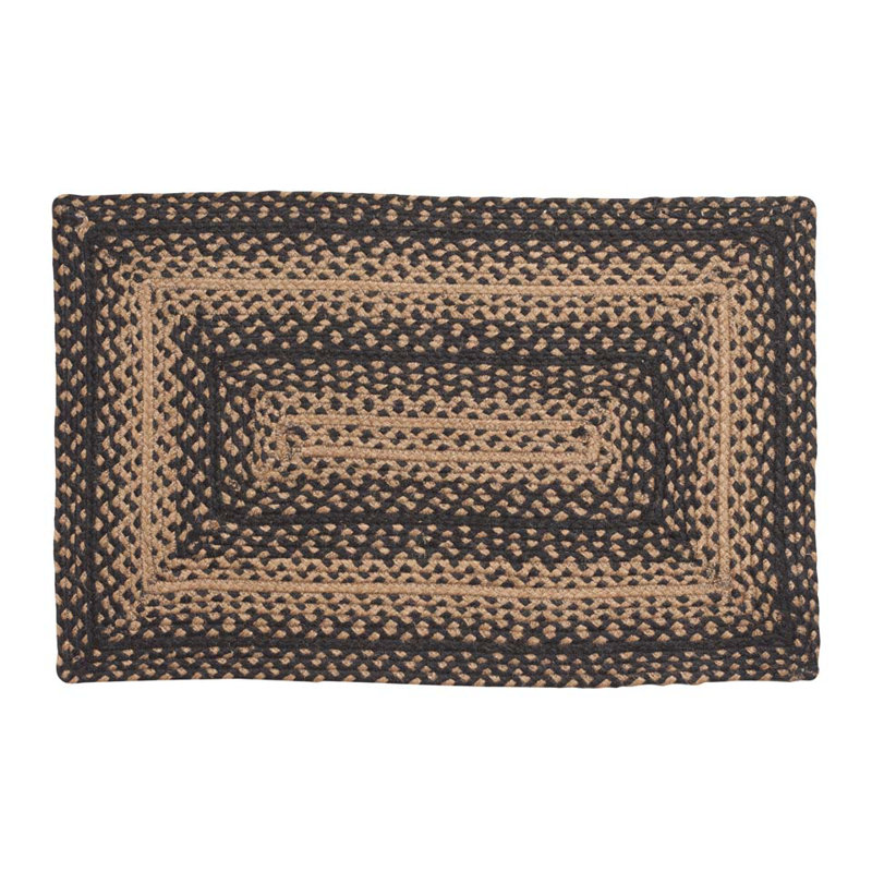 Ebony Geometric Indoor Rug, Rectangle 8' x 10'