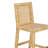 Amara Cream Linen Dining Stool-113655155