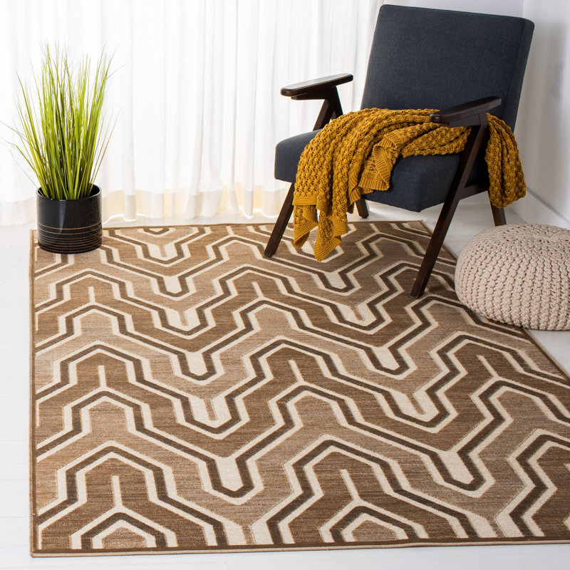 Tapis géométrique Pittenger Performance, Rectangle 7 pi 6 po x 10 pi 6 po