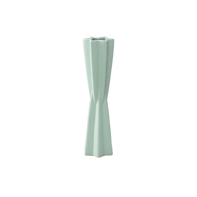 Ceramic Star Vase Matte Finish Crimson Red-17.50"H