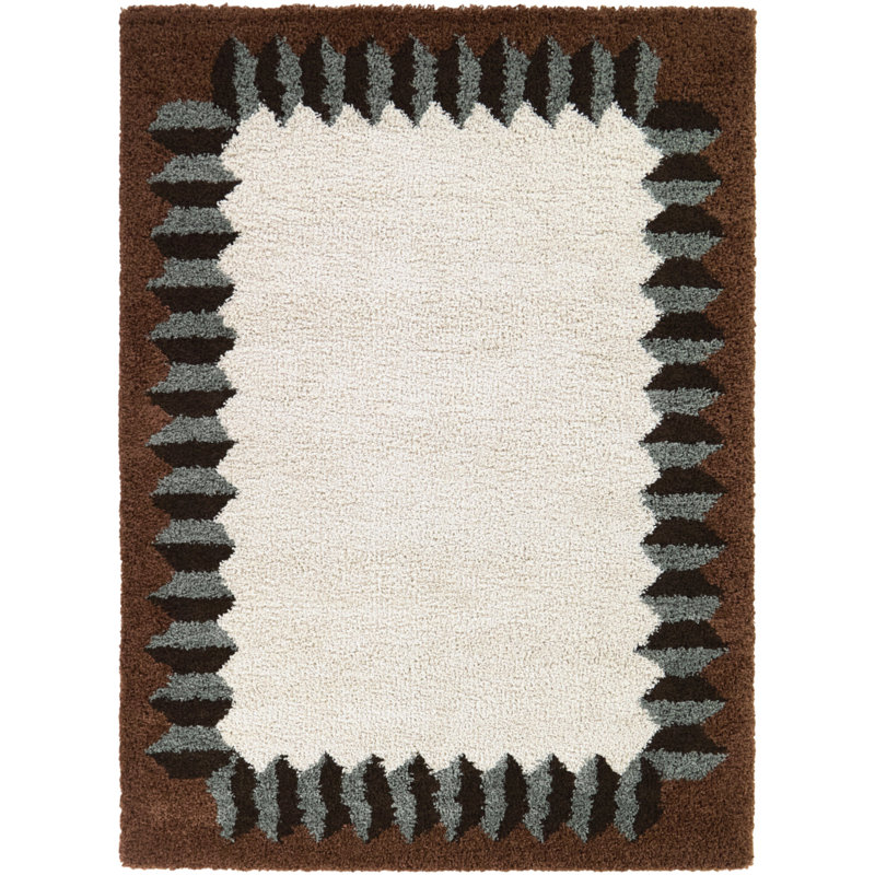 Tapis crème Jayvion, Rectangle 7 pi 10,5 po x 10 pi 0,1 po