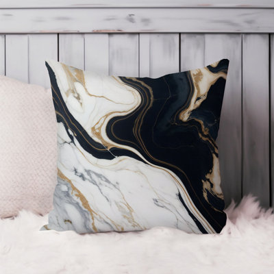 Abstract Geode Marble Crystals Dream III Pillow Cover
