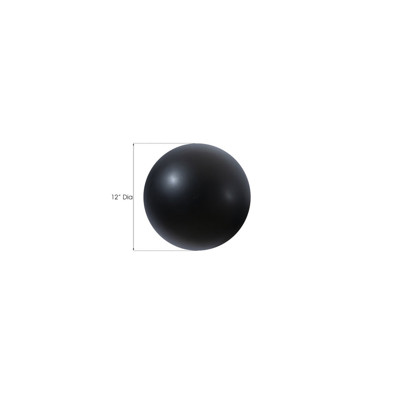 Ball on the Wall Décor, 12" H x 12" W x 12" D