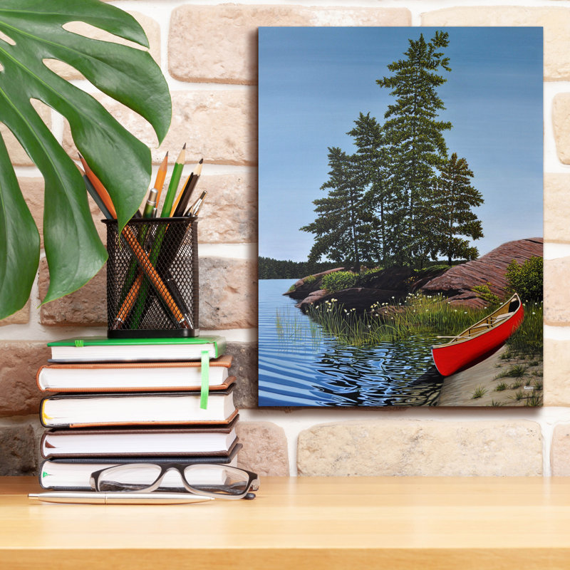 "Epic Graffiti" Georgian Beached Canoe "par Kenneth M Kirsch, art mural sur toile, 12 po x 16 po, H 16 po x l 12 po