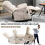 Fauteuil inclinable électrique en chenille de 23 po de large et à dossier haut avec massage par vibration à 8 points et chauffage lombaire