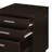 2-piece Home Office Set L-Shape Desk with File Cabinet Cappuccino