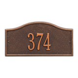Rolling Hills 1-Line Wall Address Plaque