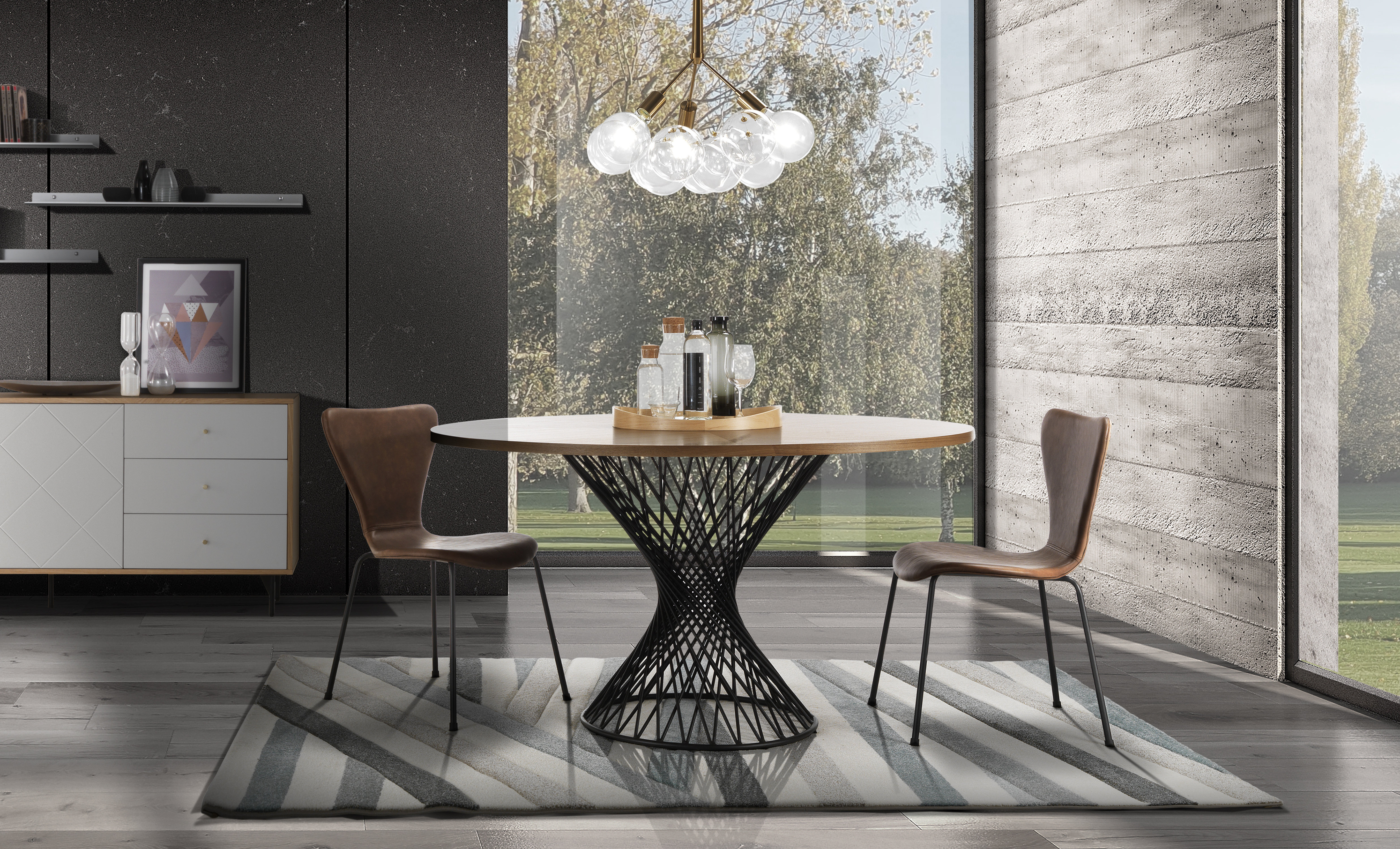 Pure Table Stand Natur Pur Isaak 137 Cm Pedestal Dining Table | Wayfair.co.uk