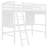 Twin Solid Wood Loft Bed with Desk and Bookcase-401922652-315358031