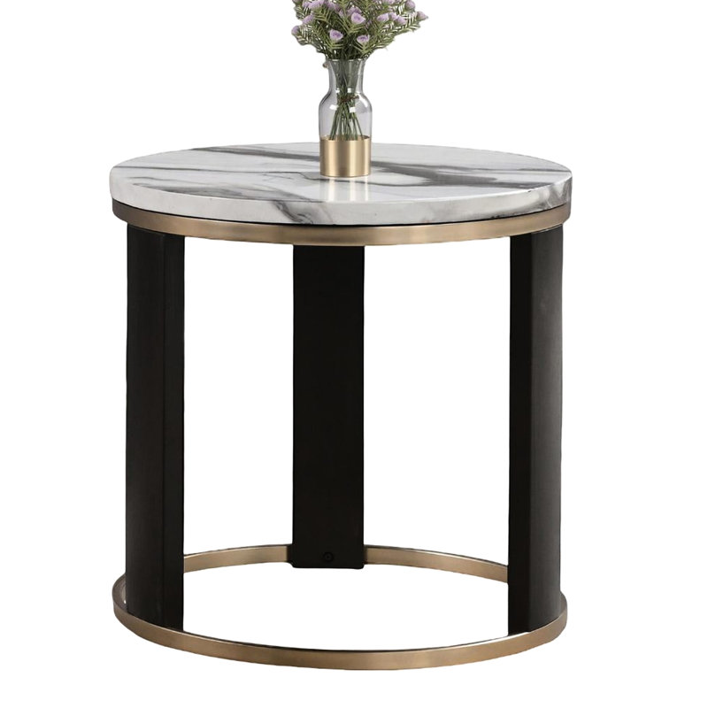 Contemporary Style Round End Table