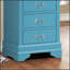 Coffre de rangement intemporel pour la lingerie bleu sarcelle avec tiroirs coulissants et fabrication durable, parfait pour un décor élégant.-1956622006
