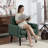 Meleri Mid Century Accent Chairs, Fabric Modern Accent Chair with Wooden Frame, Cozy Armchair Reading Chair with Comfy Back for Apartment, Living Room, Bedroom, Waiting Room-1246960553