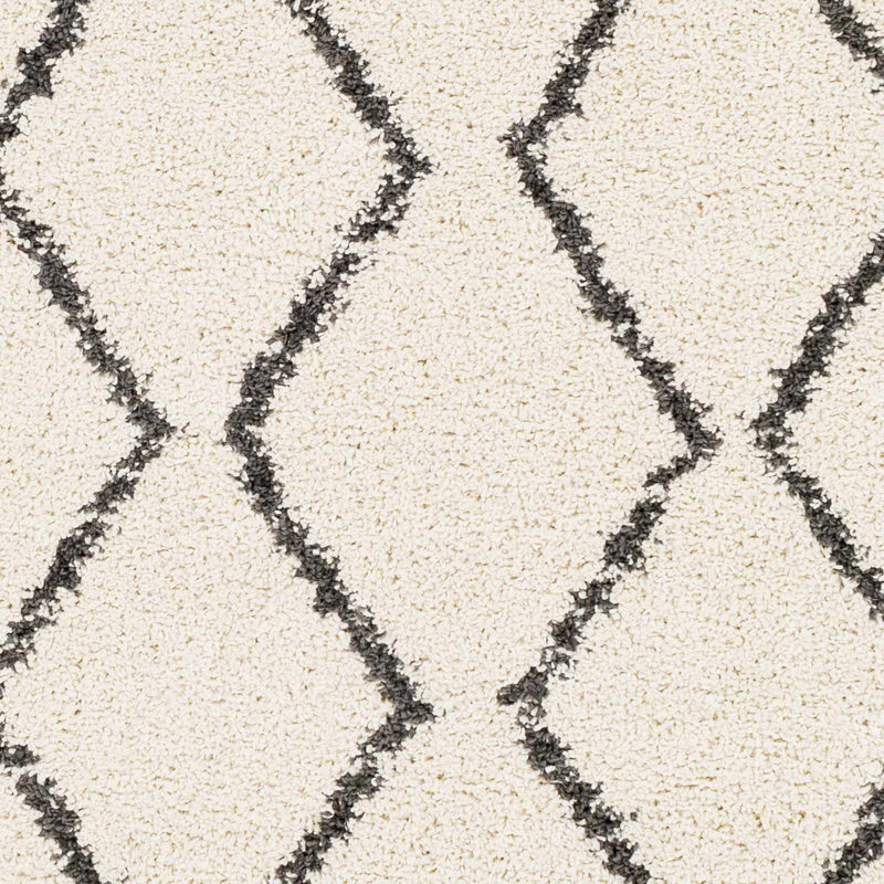 Tapis crème / noir Adeeva, Rectangle 8 pi 10 po x 12 pi