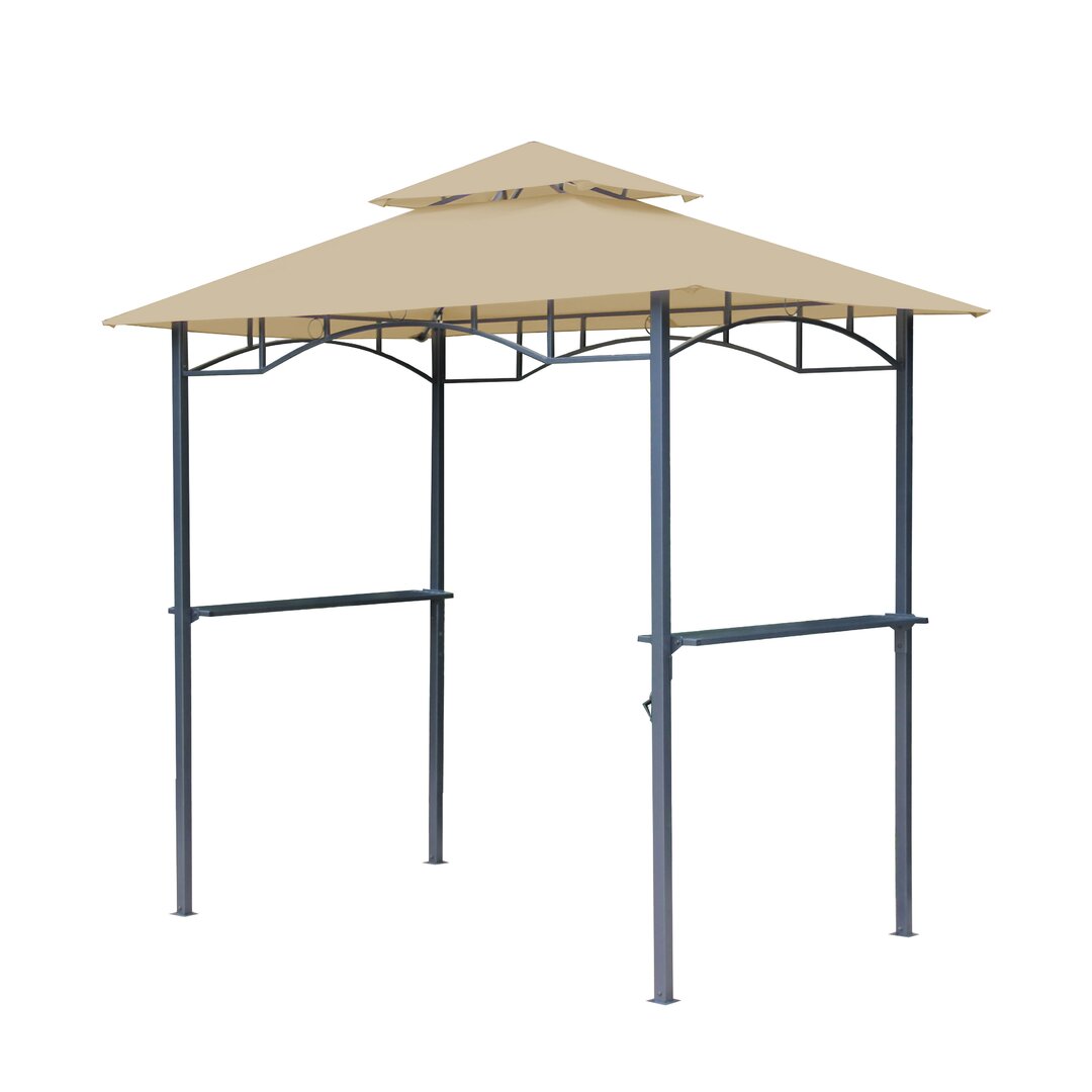 Manzanita 1,2m x 1,9m Stahl-Grill-Pavillon