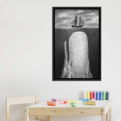 La baleine en niveaux de gris par Terry Fan - impression