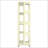 4-Tier All-Steel Rotating Bookshelf With 360° Wheels-1009076493