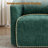 Modern Chenille Swivel Barrel Armchair with Accent Pillow-1993151025