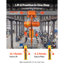 Palan électrique à chaîne de 4400 lb, hauteur de levage de 20 pi, pont roulant triphasé avec télécommande sans fil et filaire de 328 pi et palan à chaîne double G100 pour usines, entrepôts, garages