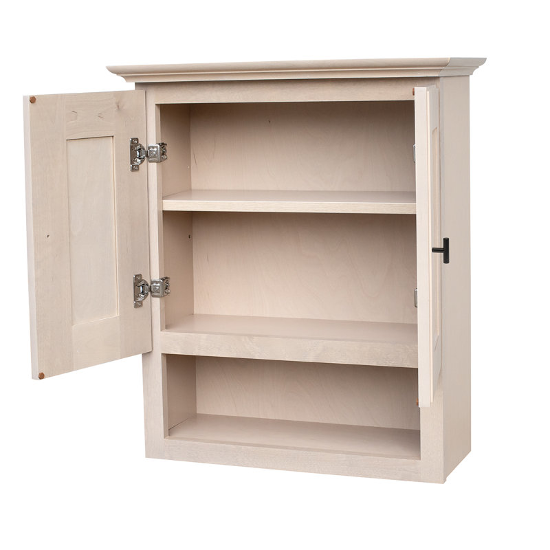 Shaker Bathroom Wall Cabinet In Wheat