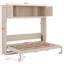 Lit escamotable multiusage avec armoires de rangement-651254722