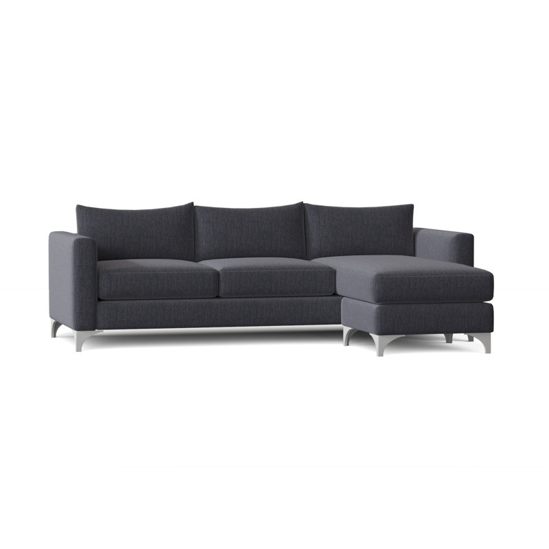 Vess Upholstered Sectional Reversible, Macarena Ocean