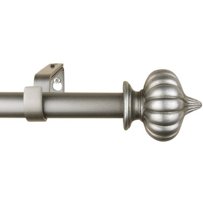 Montclare Polyresin Adjustable Single Curtain Rod