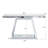55.9" Modern Luxe Full-Body Mirror Entryway Table with Trapezoid Base – 360° Reflective Console Table, Sturdy Wooden Frame, Scratch-Resistant Design & Open Storage for Hallway, Living Room, Staircase