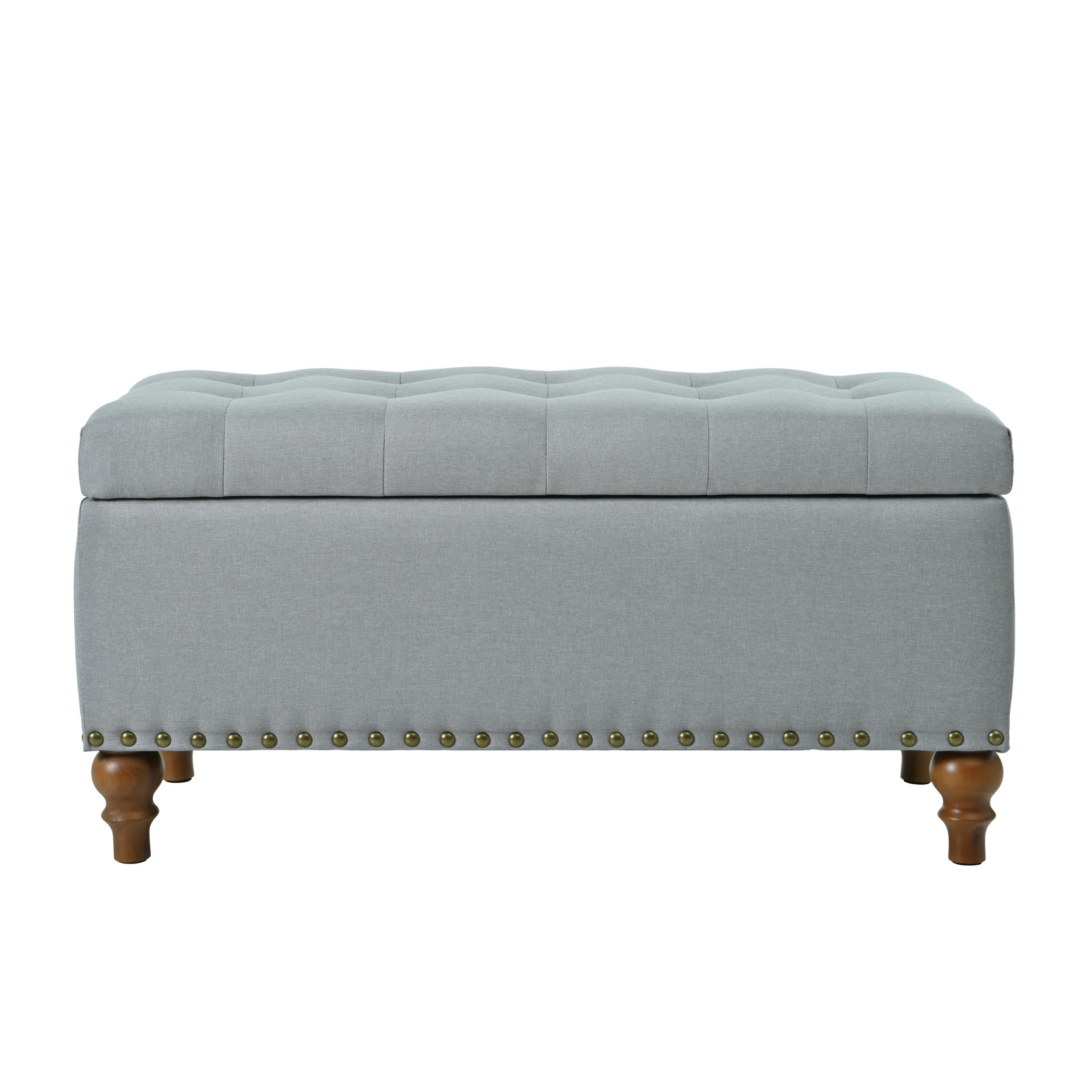 Red Barrel Studio® Storage bench recessed support hinges easy open ...