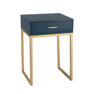 Table d'appoint Shagreen - Bleu marine