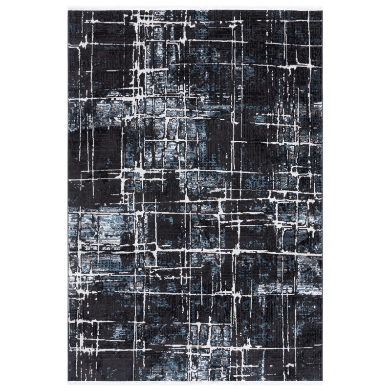 Mila 292 Performance Abstract Rug, Runner 2'2" x 8'