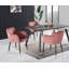 Anushka Modern Velvet Dining Chairs - Ergonomic Button Back with Metal Legs - Armchair for Living Room Dining Room Restaurants Set of 2-1172242551
