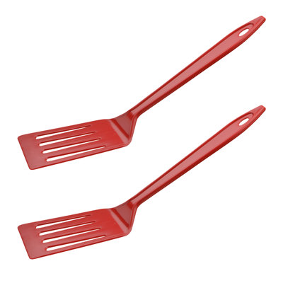 Nylon Turner/spatula Red Set Of 2