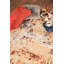 Tapis abstrait beige / gris / rouge-707999038