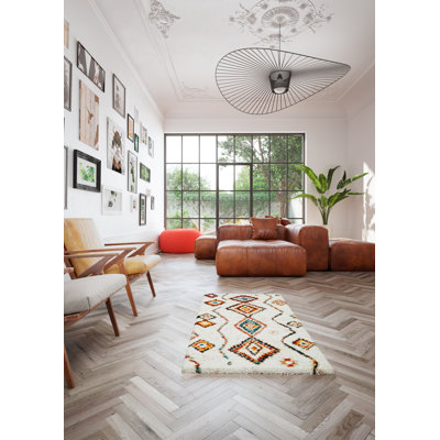 Allensville Geometric Shag Area Rug