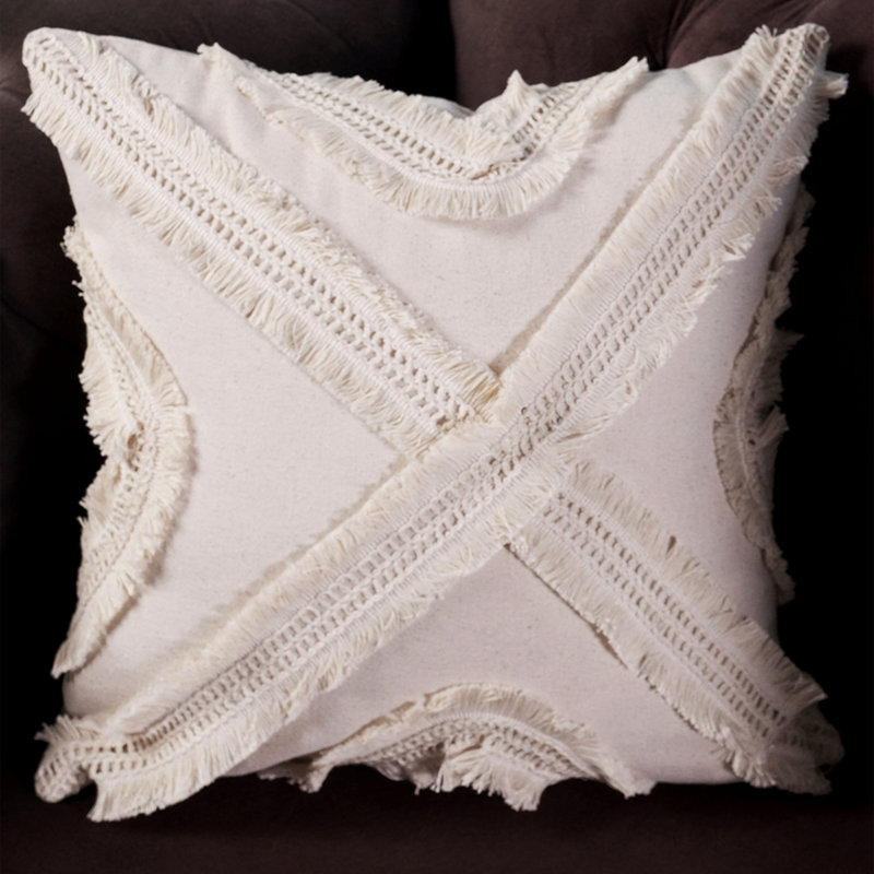 Assante White Square Cushion Cover