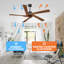 Ventilateur de plafond à 5 pales ABS sans lumière-620337790-659540604-620337728