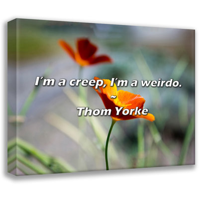 Citation de Thom Yorke: I'm a fluage, I'm a weirdo.