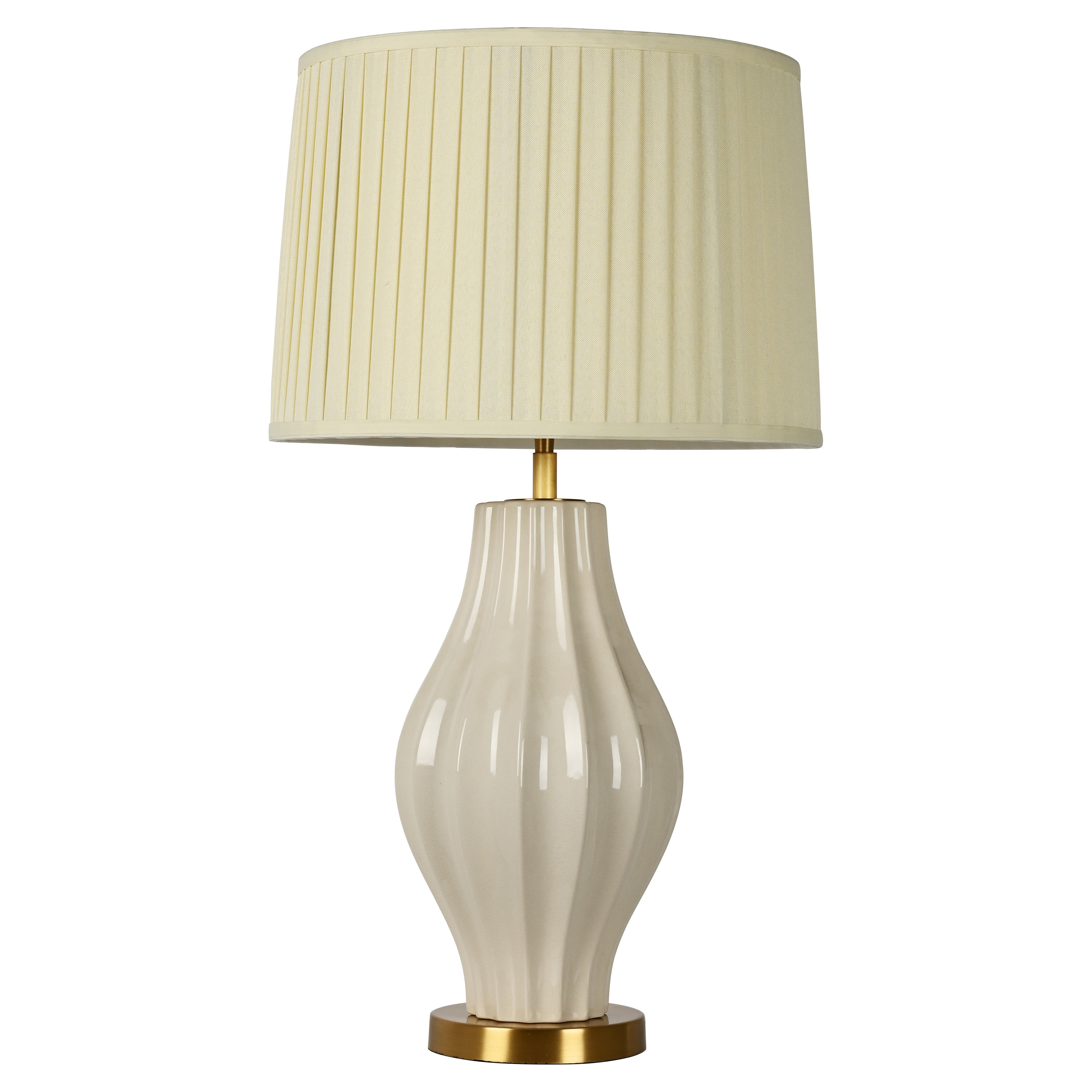 ellahome Brescia 28.74" Cream/Gold Table Lamp | Wayfair