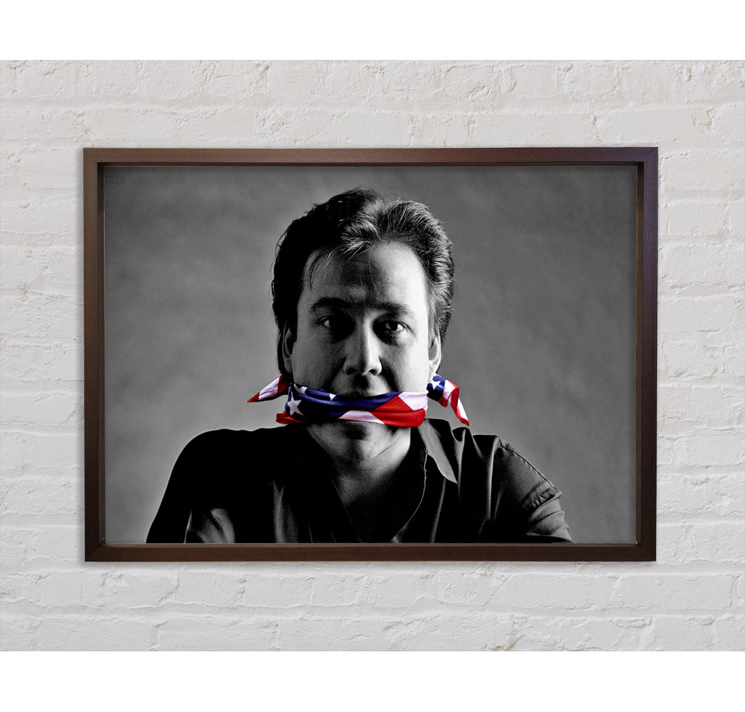 Bill Hicks Flag Gag - Einzelner Bilderrahmen Druck auf Leinwand