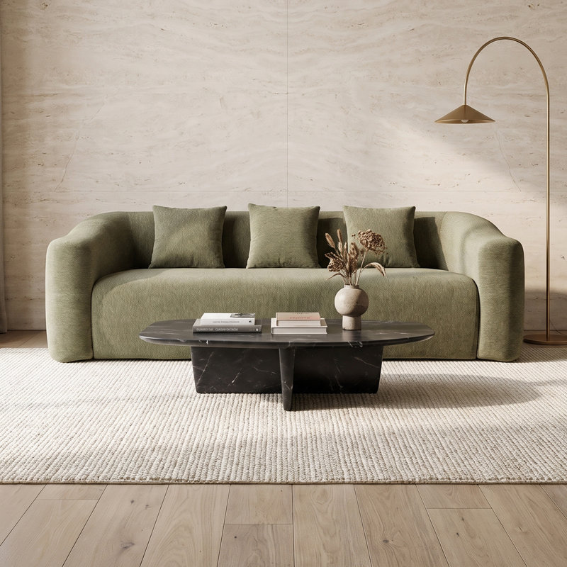 Canapé trois places en chenille comprimée sans os, idéal pour les enfants et les animaux domestiques. Avec des coussins et des accoudoirs, il est facile à assembler et à déplacer, et son siège profond le rend parfait pour la chambre et le salon. Sans montage.