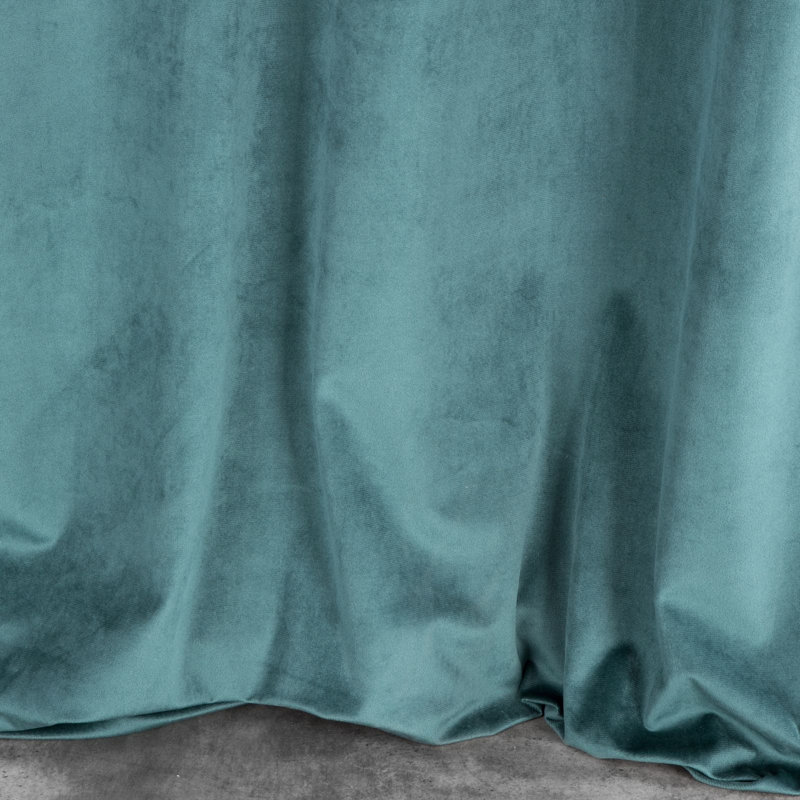 Spurrier Blackout Curtains Single Panel, Turquoise