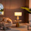 Lampe de table avec abat-jour tambour