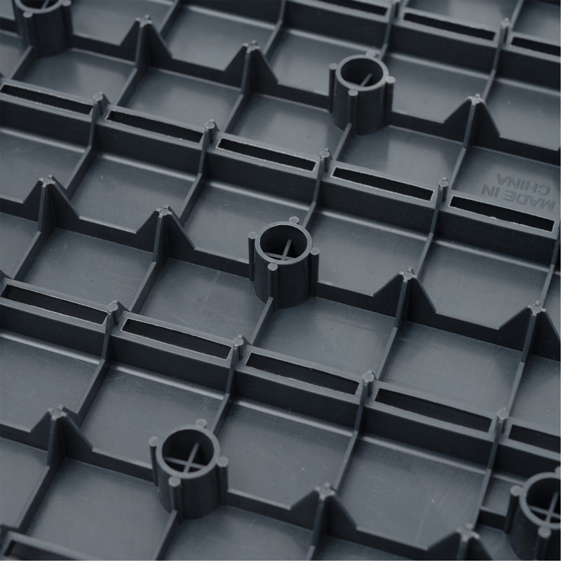 Plastic Interlocking Deck Tiles, Gray