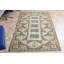 Tapis turc Oushak fait à la main dans des tons pastel pour un décor de salon de style bohème