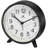 Table Clock Round Plastic Tabletop Clock with Alarm Function 5.75 Inches-22083954