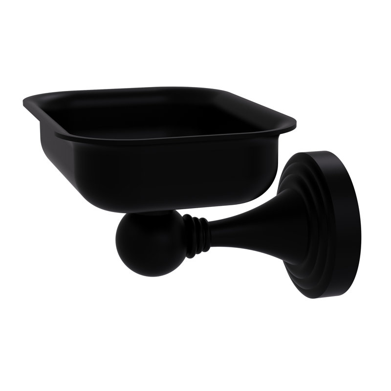 Plat de savon à fixation murale Godin, Noir mat